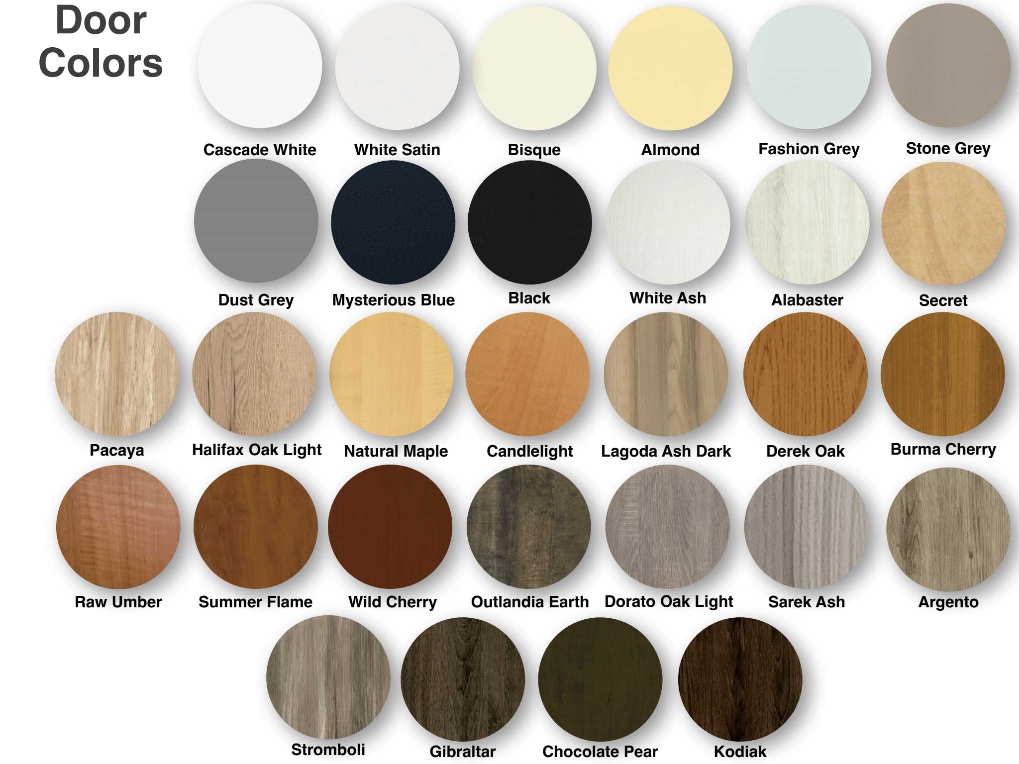Marleneson Cabinet Colors Rounds